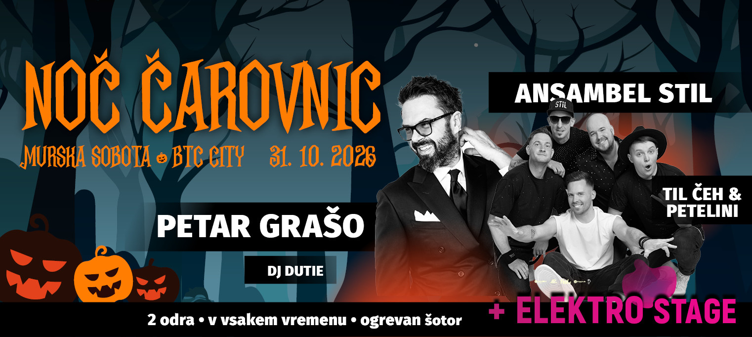 Noč čarovnic Murska Sobota BTC City 2026