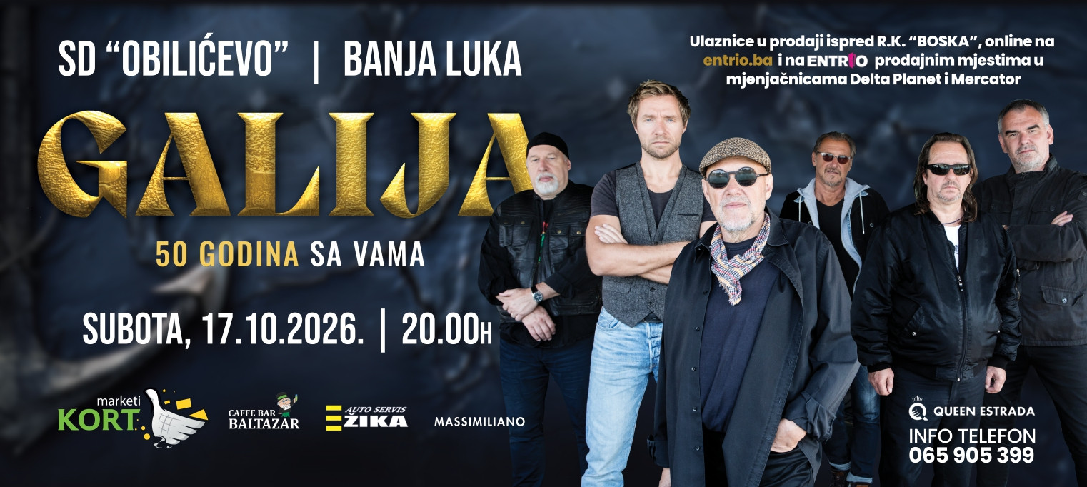 GALIJA - 50 GODINA S VAMA - BANJA LUKA