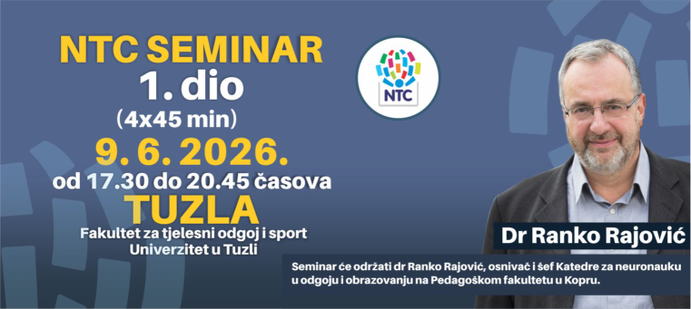 Dr Ranko Rajović - NTC seminar "Novi izazovi u obrazovanju djece"