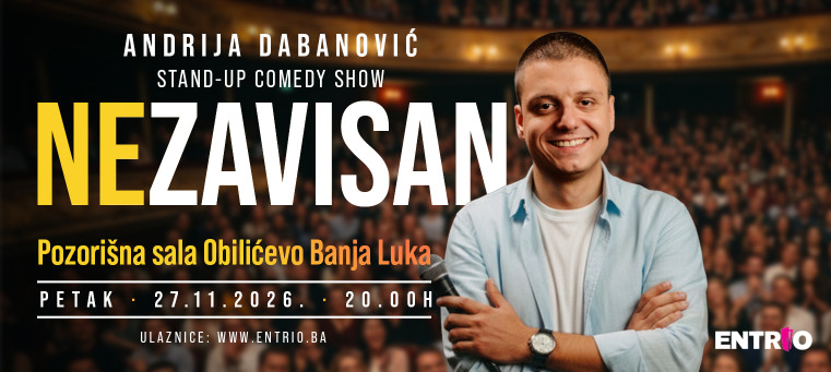 BANJA LUKA - "Nezavisan" stand - up Andrija Dabanović